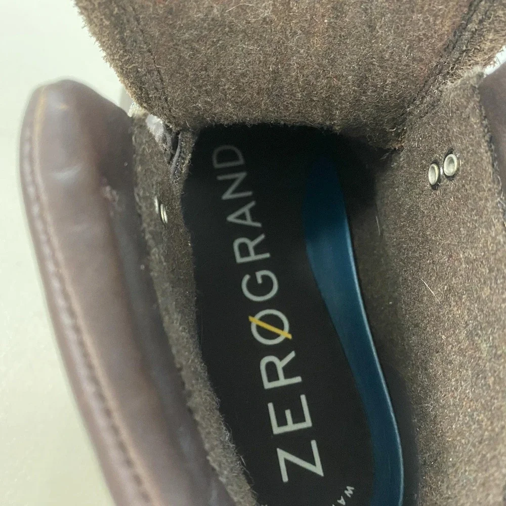 Cole Haan Zerogrand Waterproof Hiking Boots Mens 9.5 Brown Leather C33960